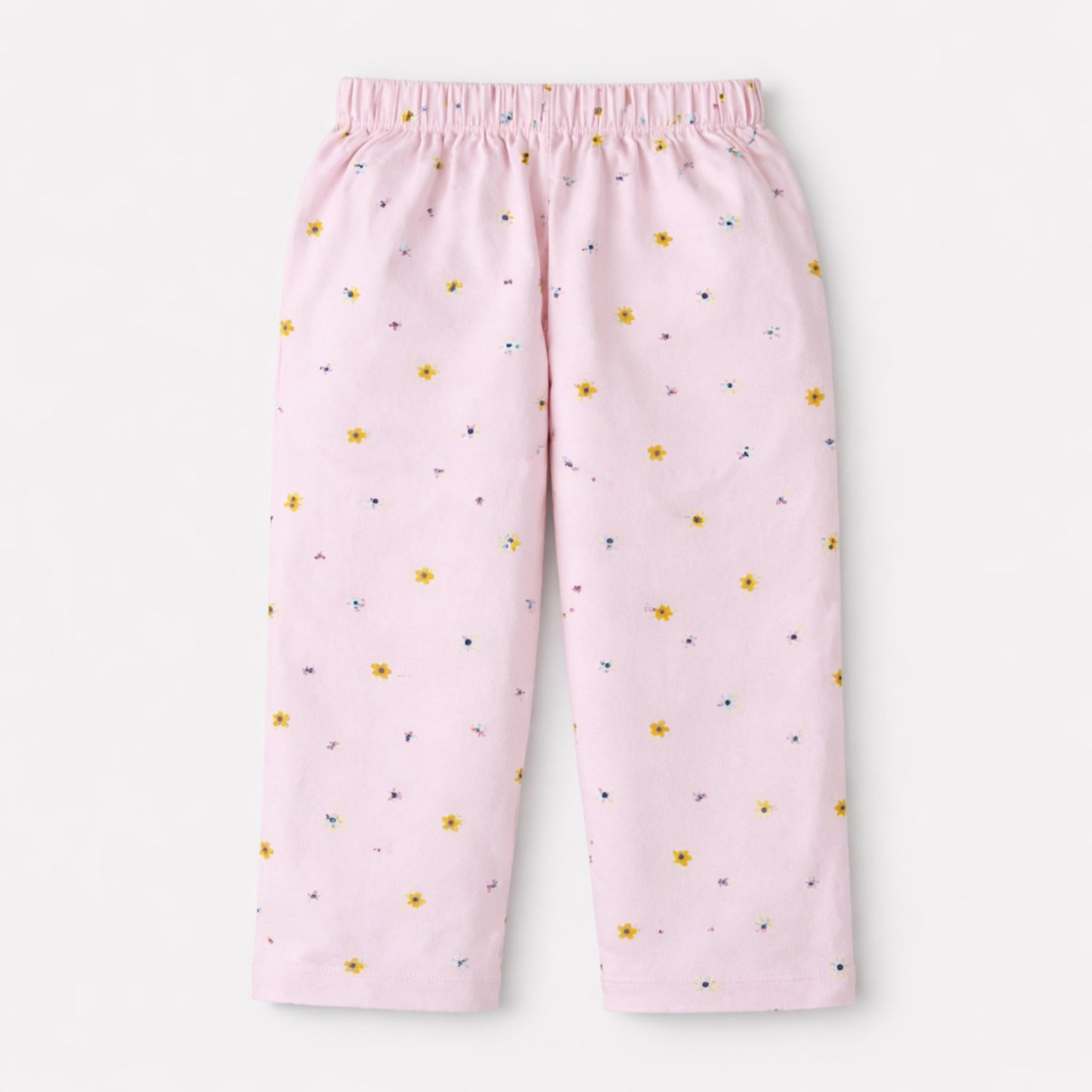 The Magic Wand Woven Half Sleeves Floral Printed Shirt And Pyjama Nightsuit Set - Pink