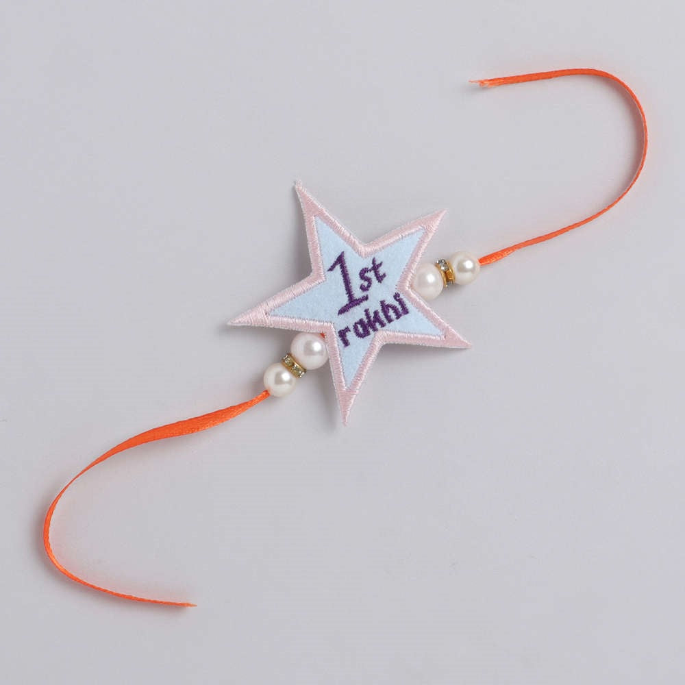 The Magic Wand Star Applique My First Rakhi -Blue